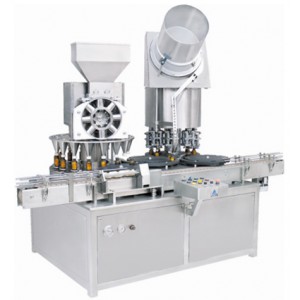 Monoblock-Rotary Dry Syrup Powder Filling & Sealing Machine - Rotary Powder Filler & Sealer